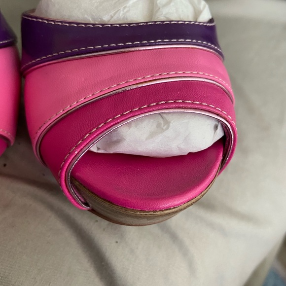 Tricolor high heel shoes - Picture 2 of 6